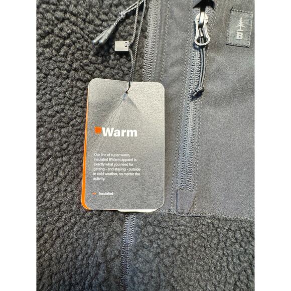 BASS Outdoor Jacket Men's XL, Black, Zip Up faux Sherpa Fleece/Jacket/Coat, NWT - Picture 11 of 14